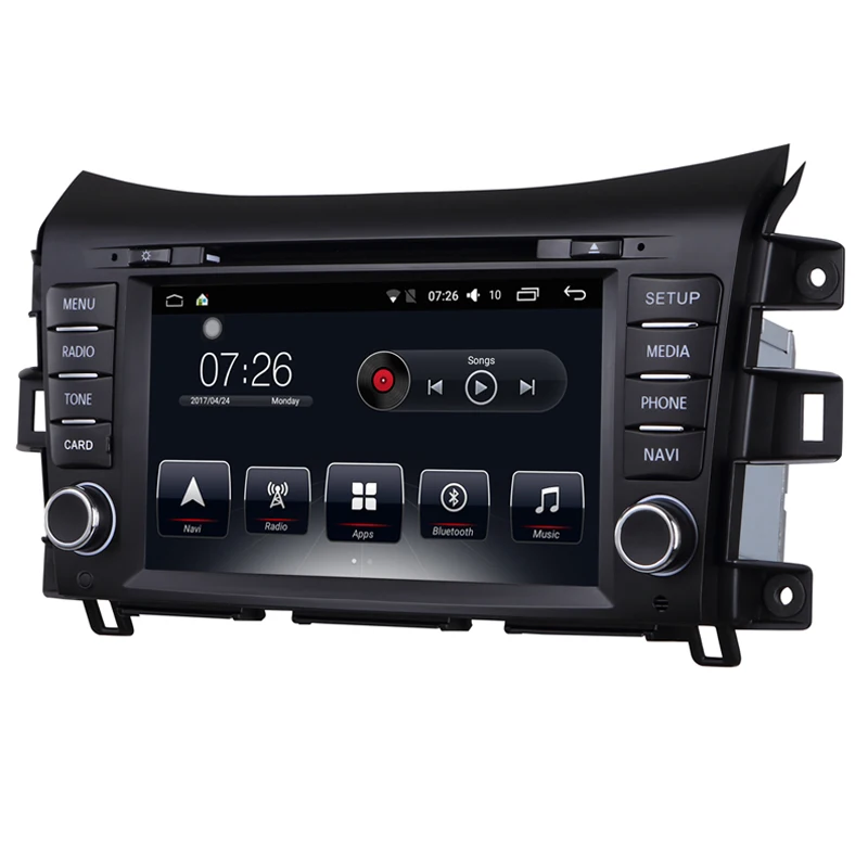 D-NOBLE Car DVD Player Stereo Radio Android 7.1 Bluetooth 8&quot Touchscreen Quadcore 2GB/16GB GPS Navigation for Nissan Navara |