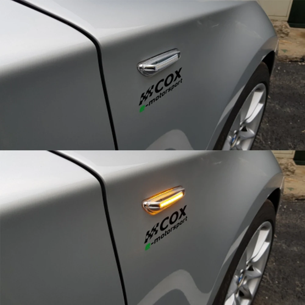 

Flowing Water LED Side Marker LightsTurn Signal Light Indicator Left Right For BMW E90 E91 E92 E93 E60 E87 E82 E46 Error Free