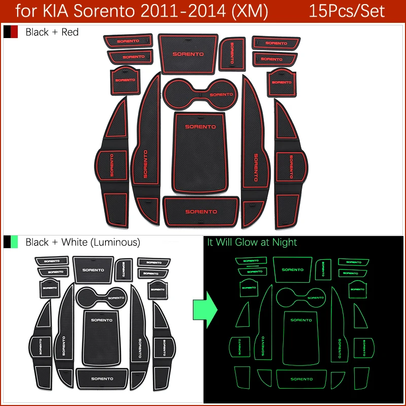 Противоскользящий резиновый подстаканник для KIA Sorento XM UM Prime Sportage JE KM SL QL