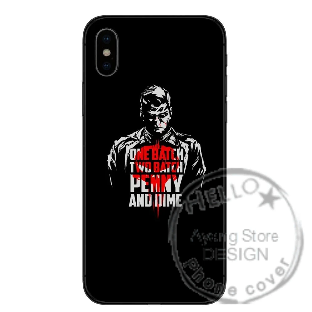 Чехол Marvel Game The Punisher черный матовый Мягкий силиконовый чехол из ТПУ для iPhone X 10 5 5S se