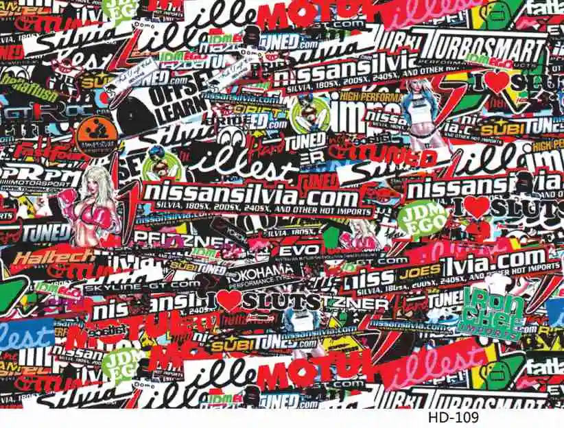 Наклейка лист-JDM евро DRIFT виниловые наклейки на машину пленка