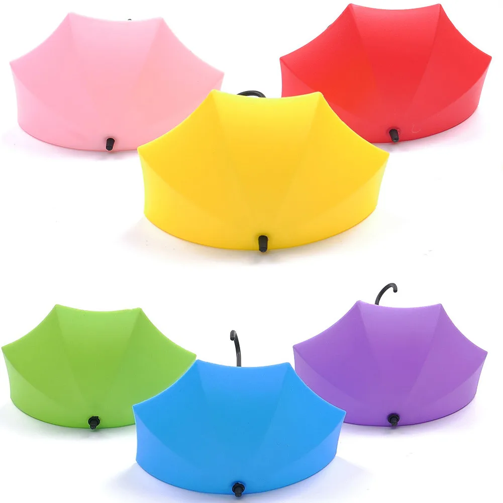 1 шт. цветной настенный крючок для зонтика крючком вешалка ключей держатель