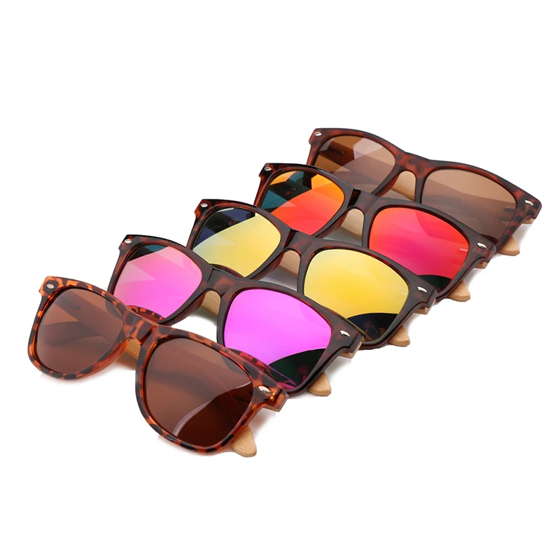

Classic retro bamboo sunglasses, butterfly PC frame TAC lenses, bamboo legs, fashionable men's and women's sunglasses, 2019