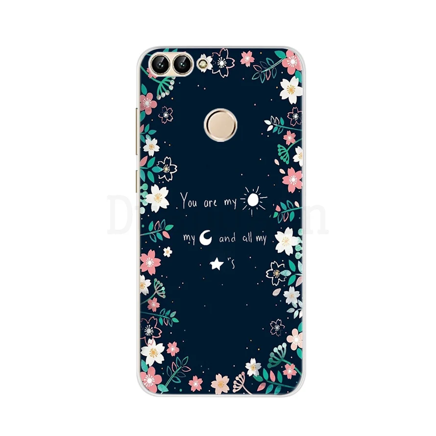 Светло-зеленый Для Fundas huawei P, умный чехол, силиконовый 3D, мягкий, симпатичный, из ТПУ, с рисунком, прозрачный чехол на заднюю панель телефона s для huawei P Smart Plus, чехол FIG-LX1 - Цвет: Светло-зеленый