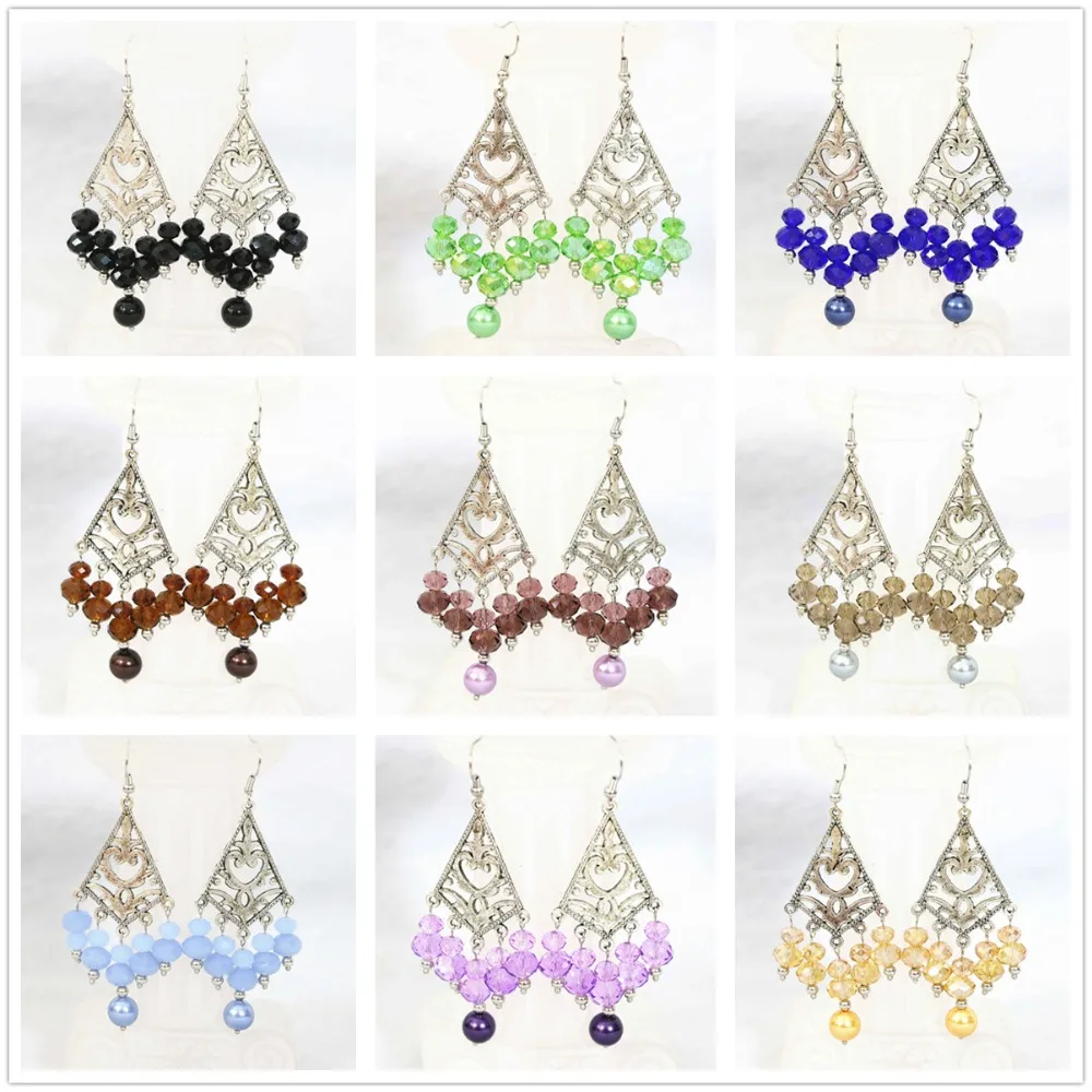 Модные серьги Специальные diy Красочные Круглые Перламутровые Бусины abacus Лидер