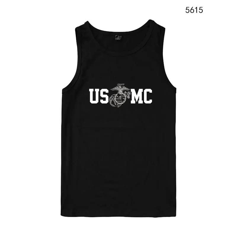 Повседневная летняя одежда USMC мужские и женские майки с принтом US MC мужская |