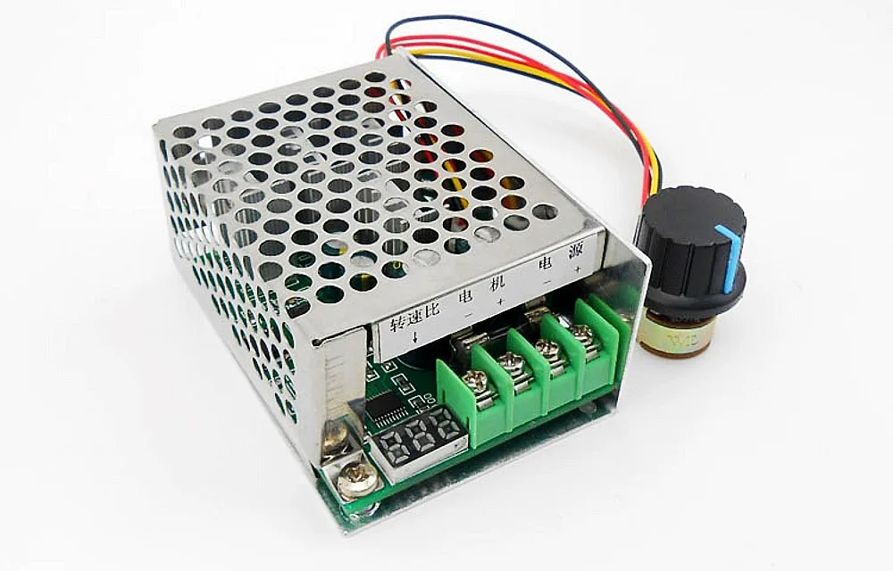 Цифровой дисплей 6 ~ 60V 12v 24v 36v 48v PWM контроллер скорости двигателя постоянного тока