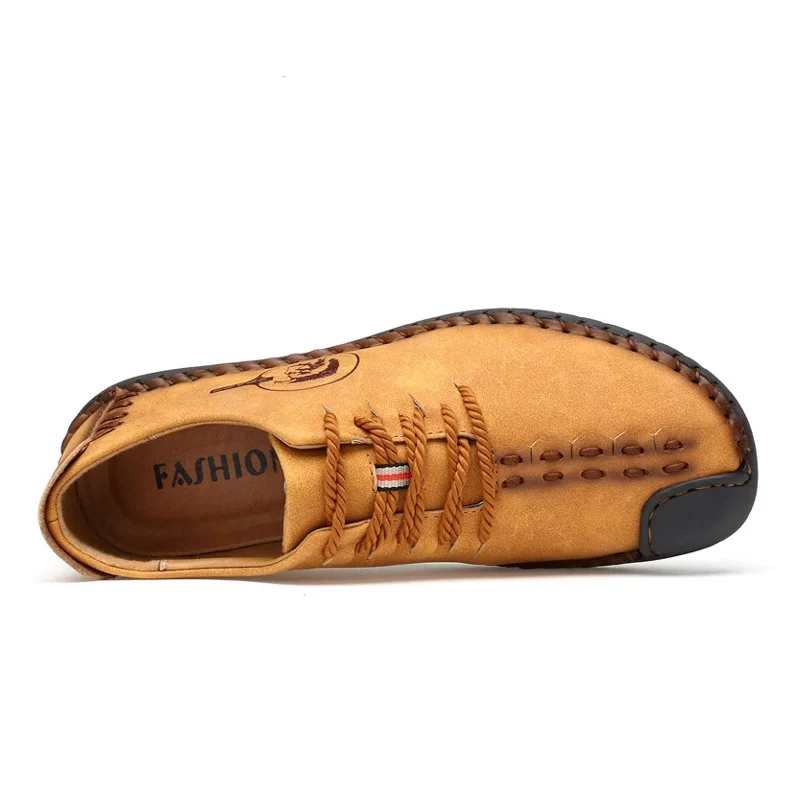 2018 Handmade Leather Shoes Casual Men Fashion Flats Exquisite design Non-slip Comfortable | Обувь