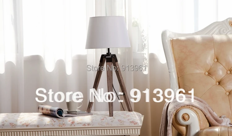 2016 The Newest Design PARIS RETRO Royal Air Force Wood tripod Table lamp Desk light Free Shipping | Освещение