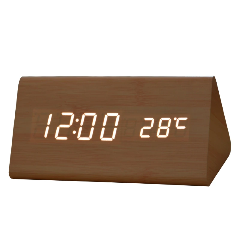 Современные изысканные деревянные часы Деревянные уникальные большие цифры
