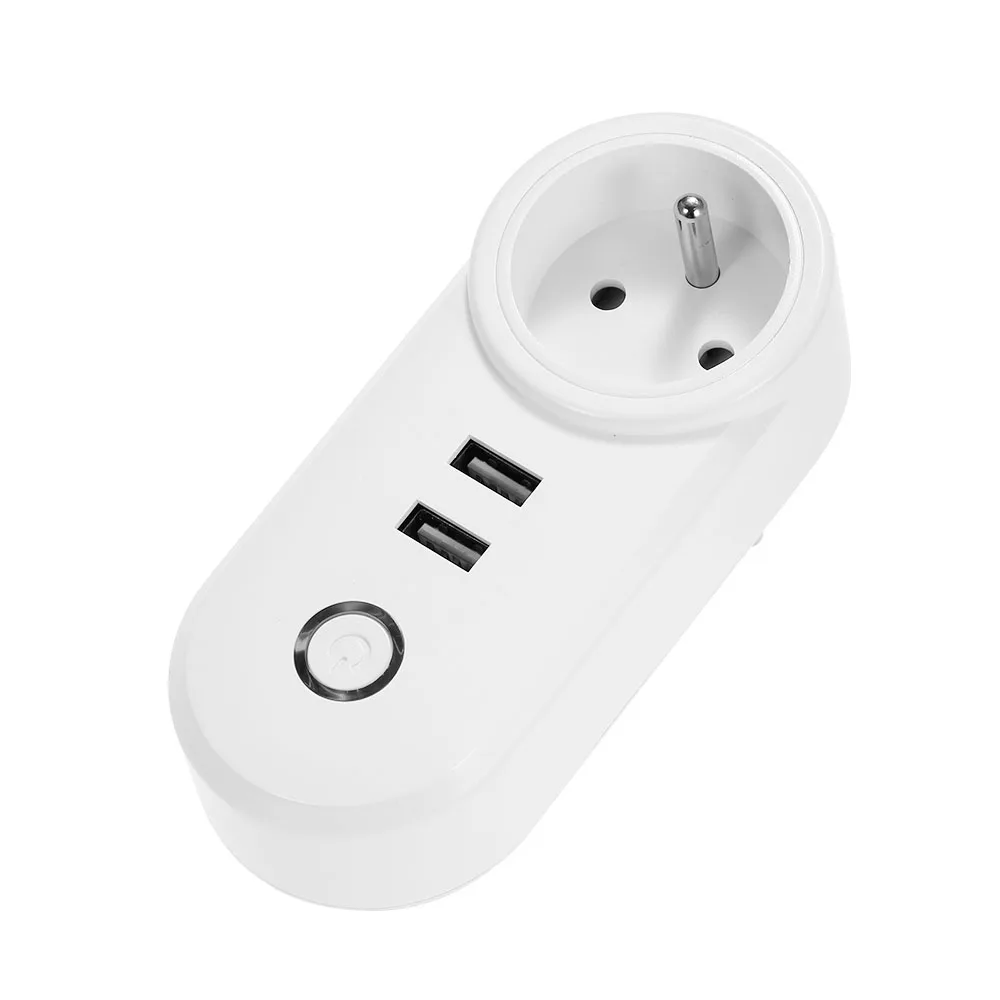 style 1 Умная Wi-Fi розетка EWeLink с разъемом EU type E Smart Plug 2* usb порт для зарядки пульт дистанционного управления смартфоном для Amazon/Google Home - Цвет: style 1