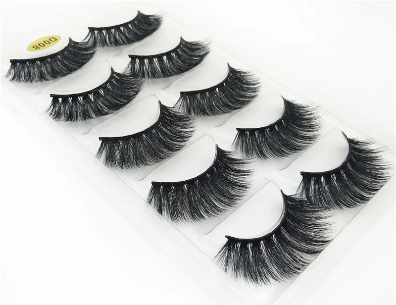 Новинка Модные накладные ресницы 3D ручной работы норковые волосы натуральные