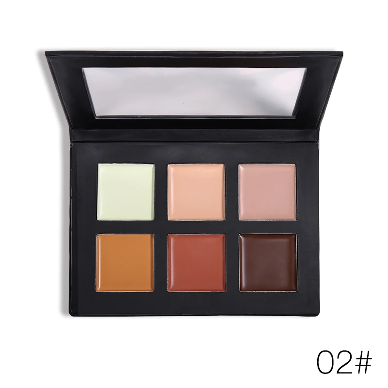 Limited Promotions 6 Color Cream Concealer Palette Facial Camouflage Makeup Moisturizing Concealing Base Contour Face Foundation | Красота и