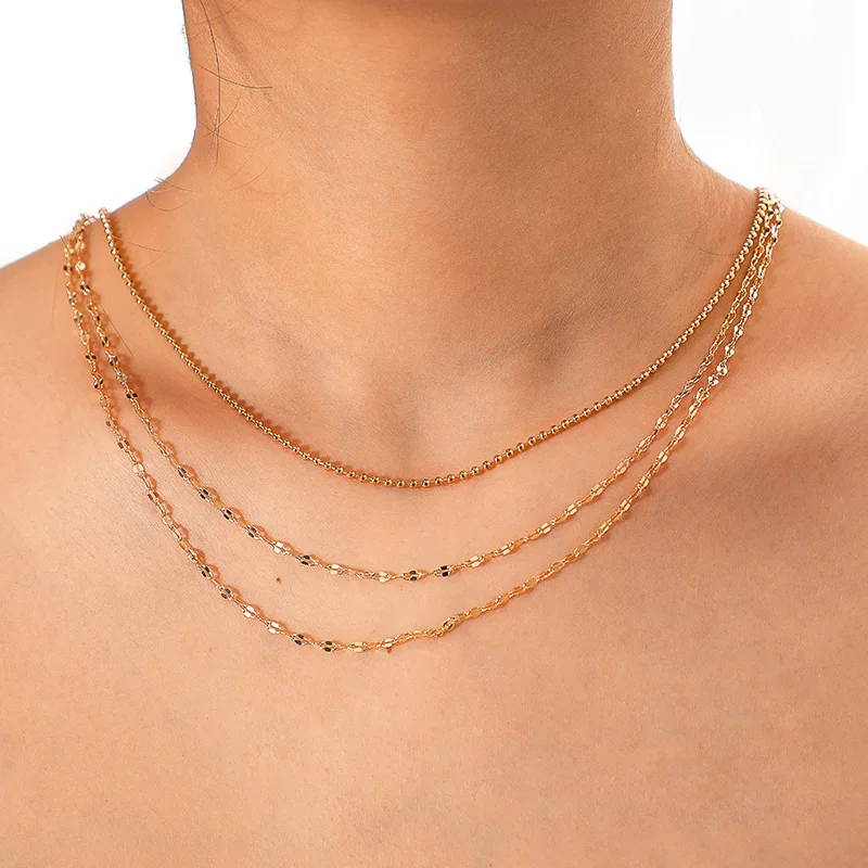 European Trendy Multilayer World Map Star Moon Pendant Necklaces Women Vintage Ox Horn Crescent Clavicle Necklace Jewelry YN817 | Украшения