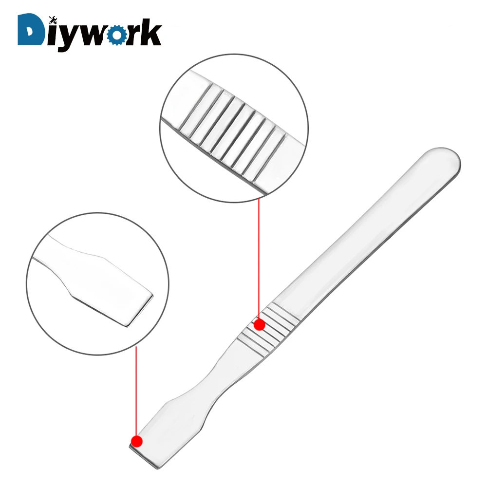 DIYWORK Pry открытый ремонтный скребок оловянный скребковый нож для смешивания Инструменты для ремонта мобильных телефонов Металлический коронарный металлический припой нож