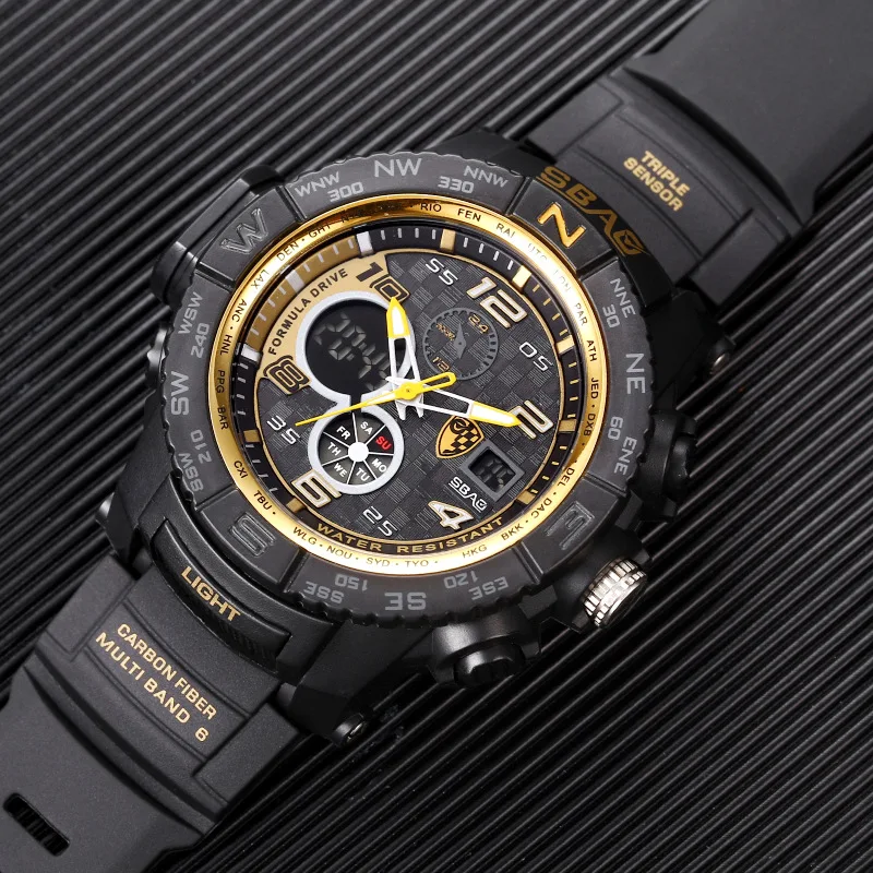 SBAO Sport Watch Men Top Brand Luxury Famous New Electronic Wristwatch LED Digital Wrist Watches For Clock Male Hour Reloges | Наручные