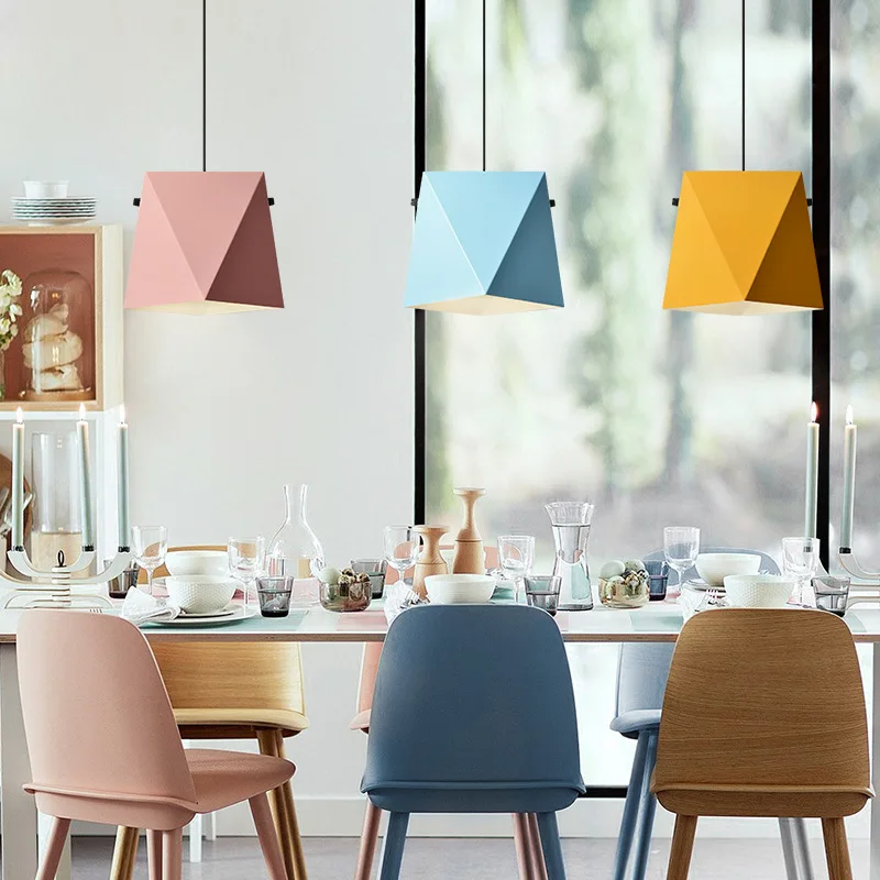 Простой железный многоугольник Notic с подвеской геометрической формы в форме