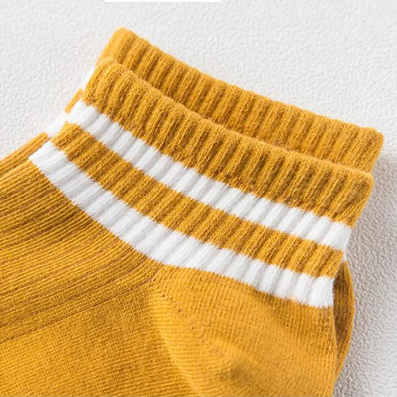 Women Classic Striped Cotton Short Socks Summer Ankle slippers Female Art Funny Soft Casual Hosiery Fashion Sox | Женская одежда