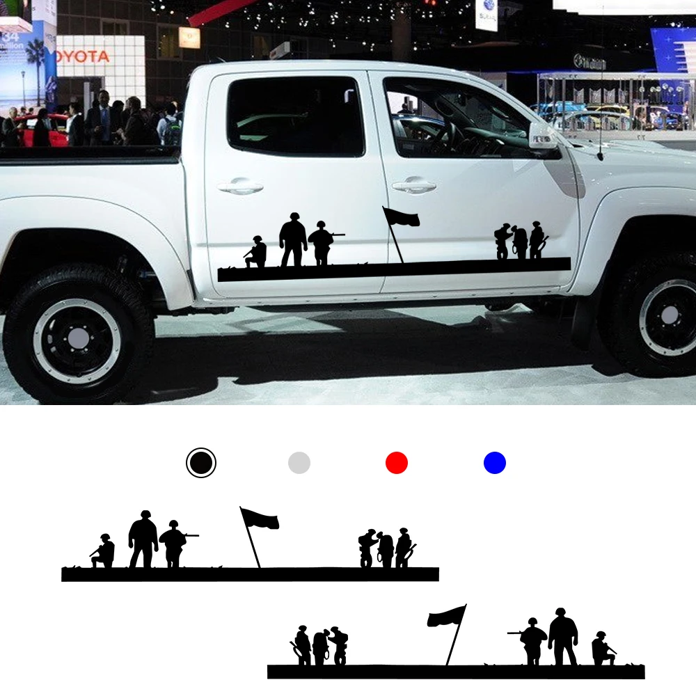Для Mitsubishi Fiat Fullback Nissan Toyota Side Sport sticker пикап Грузовик Авто боковые дверные наклейки