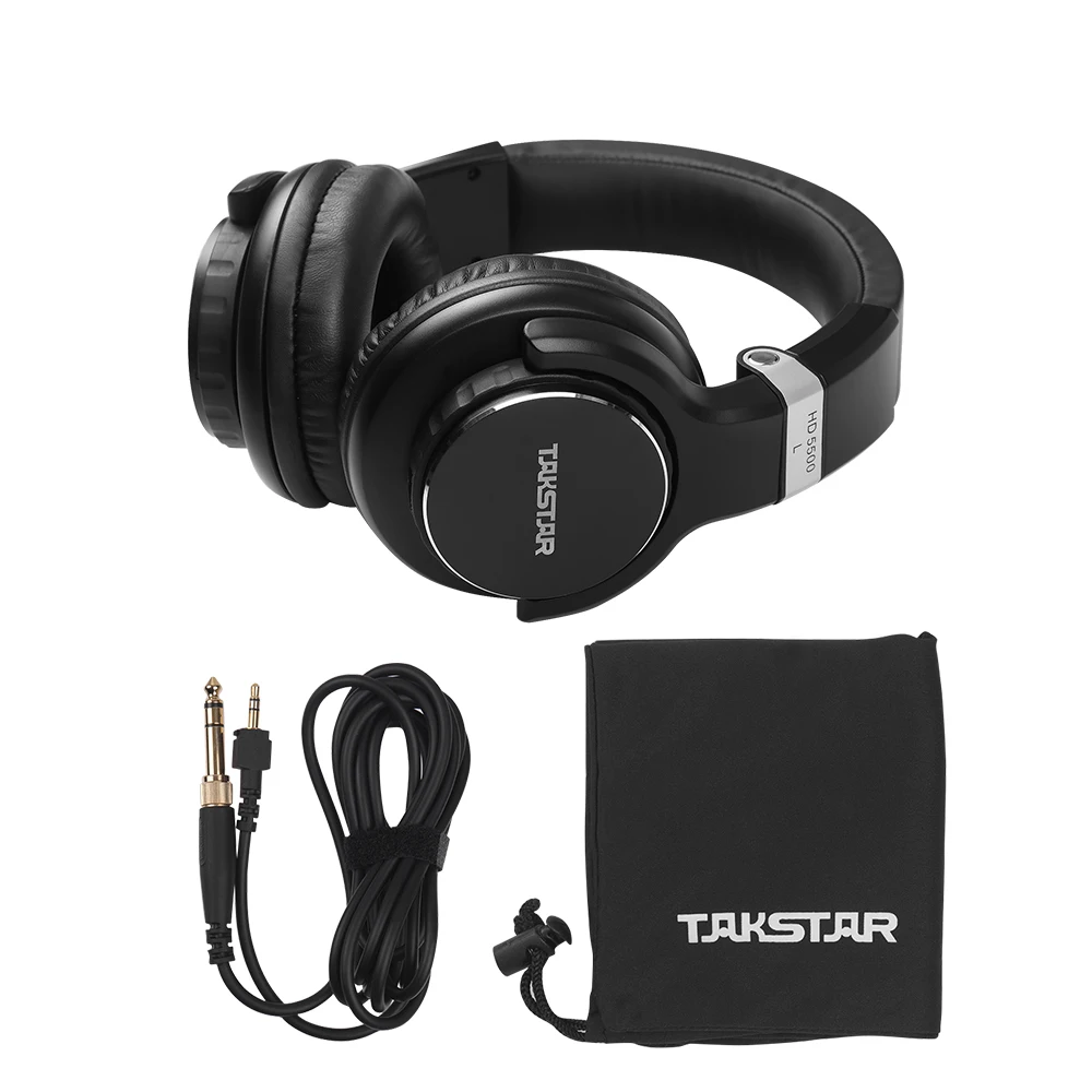 TAKSTAR HD 5500 наушники Профессиональная Студия DJ наушники Проводная гарнитура для мониторинга записи с сумкой для хранения