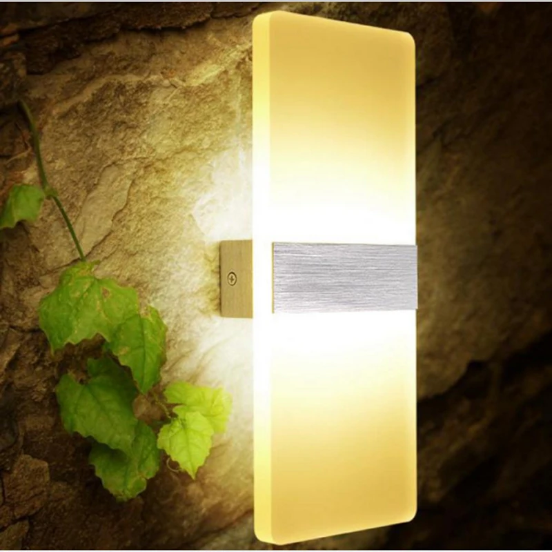 Современные светодиодные лампы на стенах минималистский гостиной спальня свет