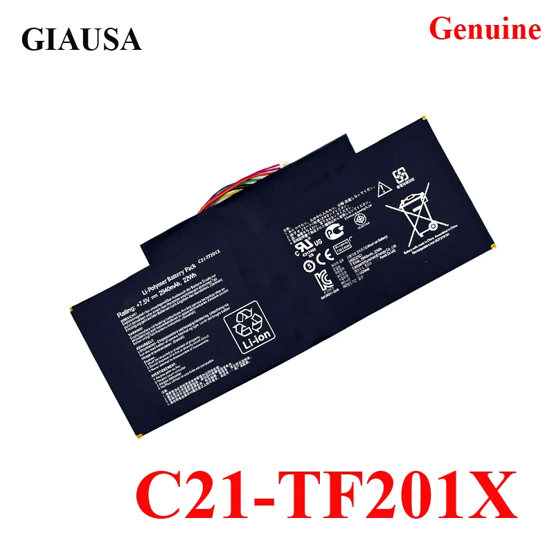 Аккумулятор GIAUSA C21-TF201X для планшета Asus TF300 TF300T TF300TG TF300TL TF201X |