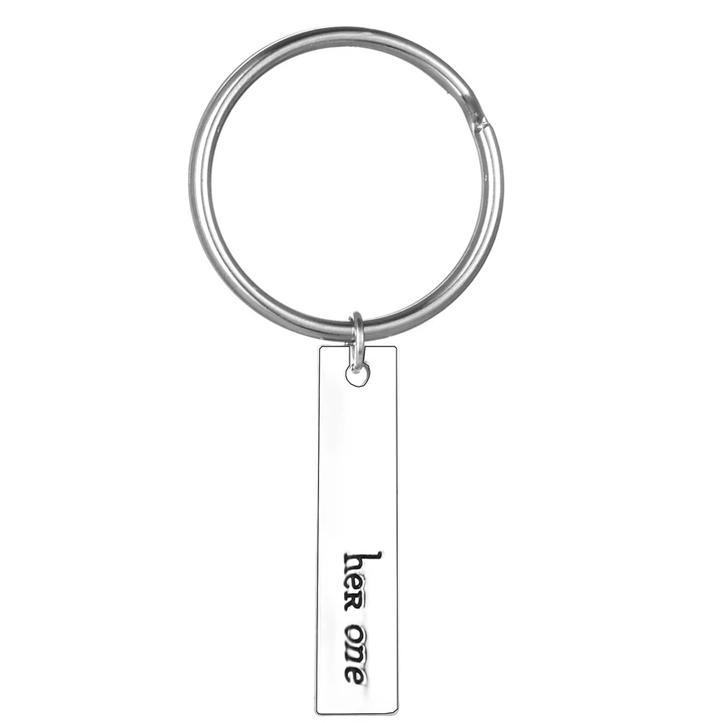 Брелок с гравировкой его только ее один брелок держатель ключей Для женщин