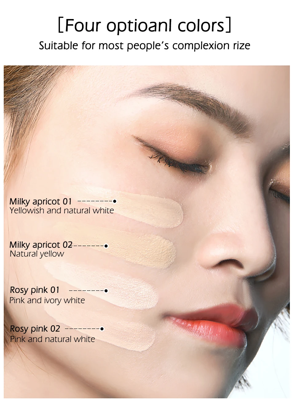 MEIKING Sunscreen Air Cushion BB CC Cream Glycerine Brighten Concealer Moisturizing Face Cream Foundation Makeup Bare Whitening