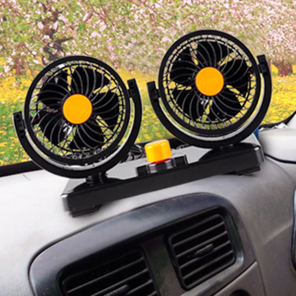 12V Мини Электрический автомобильный вентилятор с низким Шум летний Кондиционер