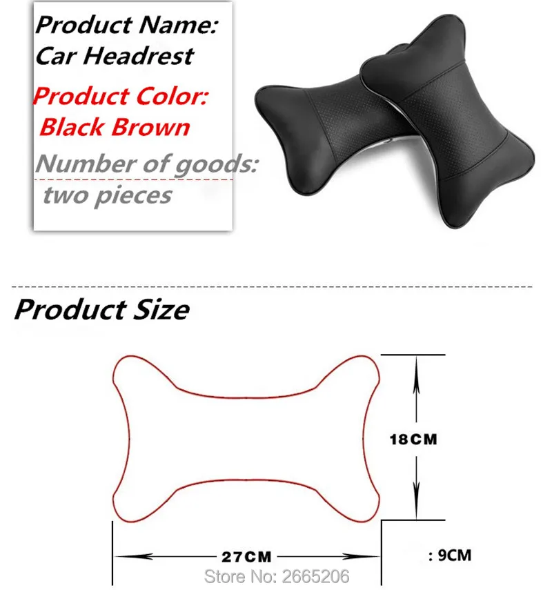 Подушка для автомобильного подголовника подушка сиденья из искусственной кожи