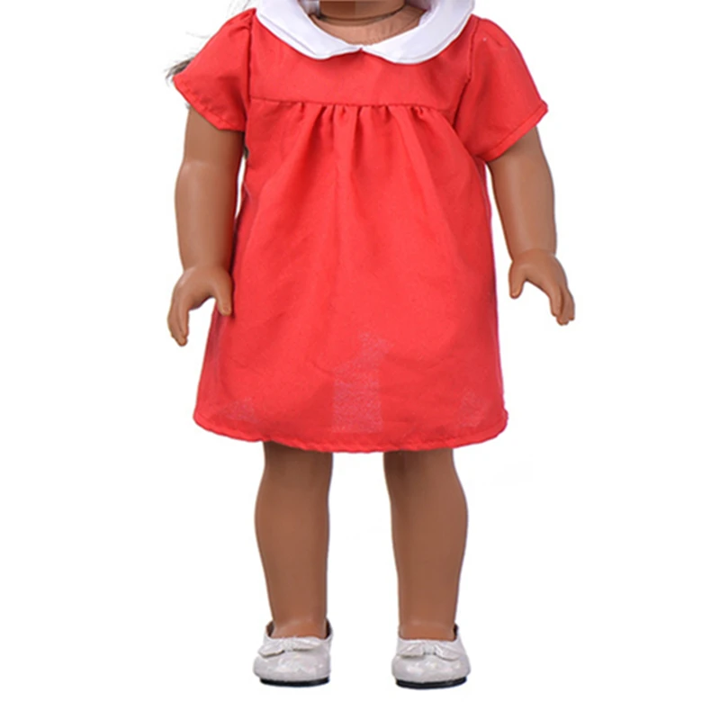 Кукольная одежда для 18-дюймовых кукол 43 см красное платье новорожденных девочек