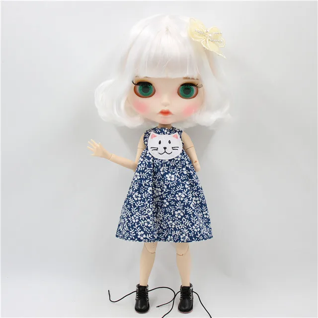 new matte face Ледяная фабрика blyth кукла 1/6 игрушка комбинация тела с платьем Обувь Специальное предложение в продаже 30 см кукла - Цвет: new matte face
