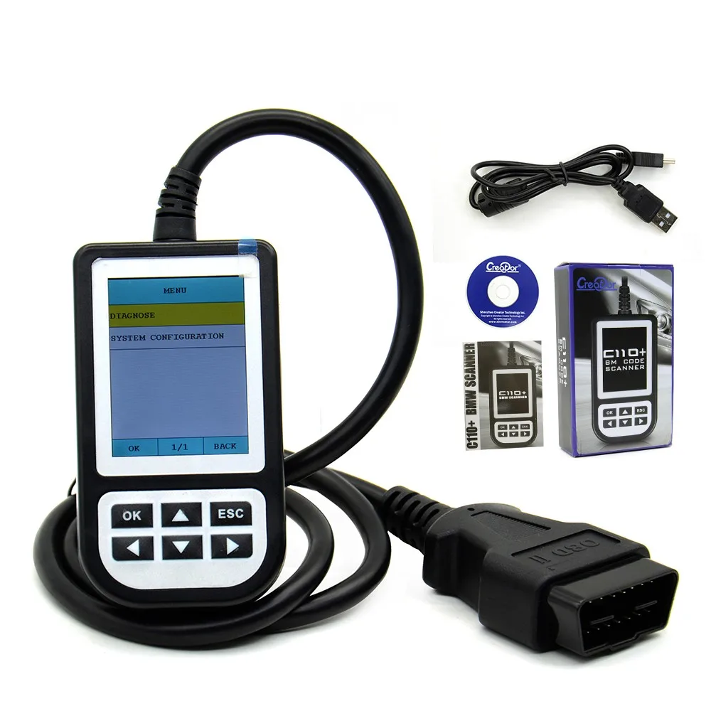 Новинка V4.7 для BMW Creator C110 + считыватель кодов Сканер сканер OBD2 диагностики сканера