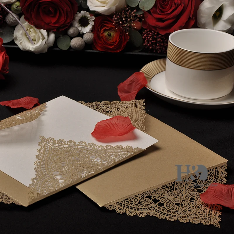 120 шт. декоративные открытки-конверты для свадебных приглашений |