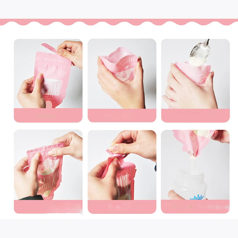 30 шт портативный мешок для сухого молока Одноразовые Коробки упаковочные мешки