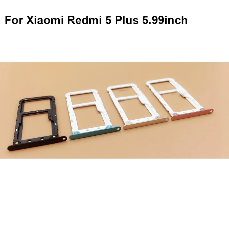 Для Xiaomi Redmi 5 plus 99 дюймов новый оригинальный держатель Sim-карты лоток слот для xiao mi