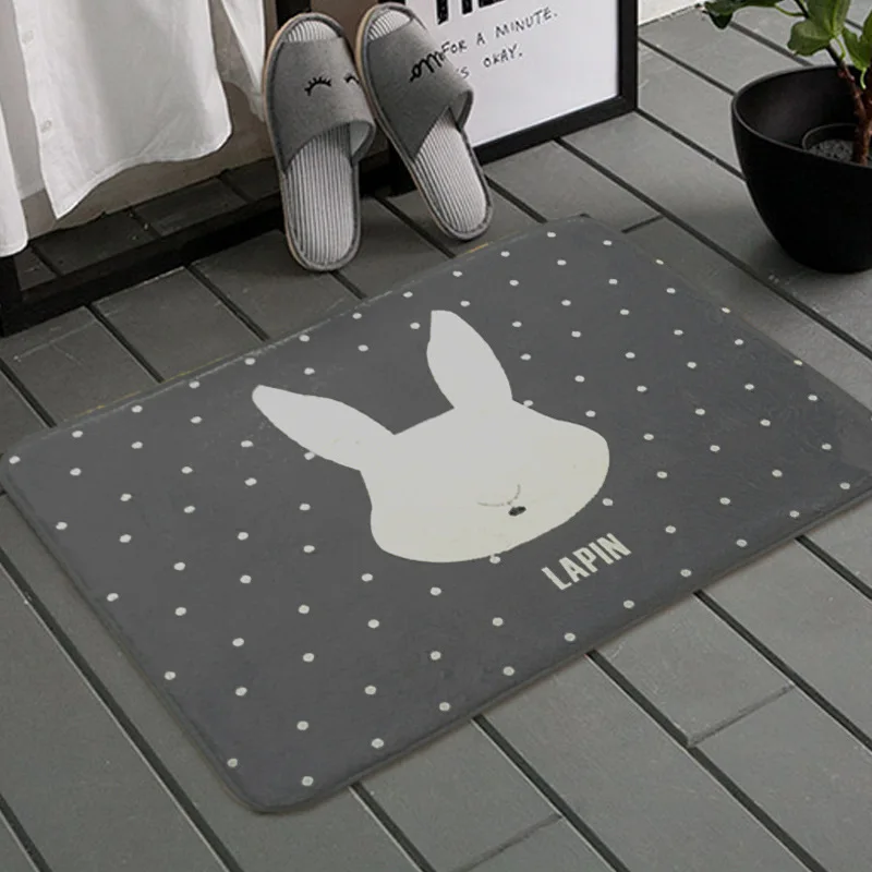 Креативный корейский мультяшный Стильный коврик ковер дверные коврики домашний