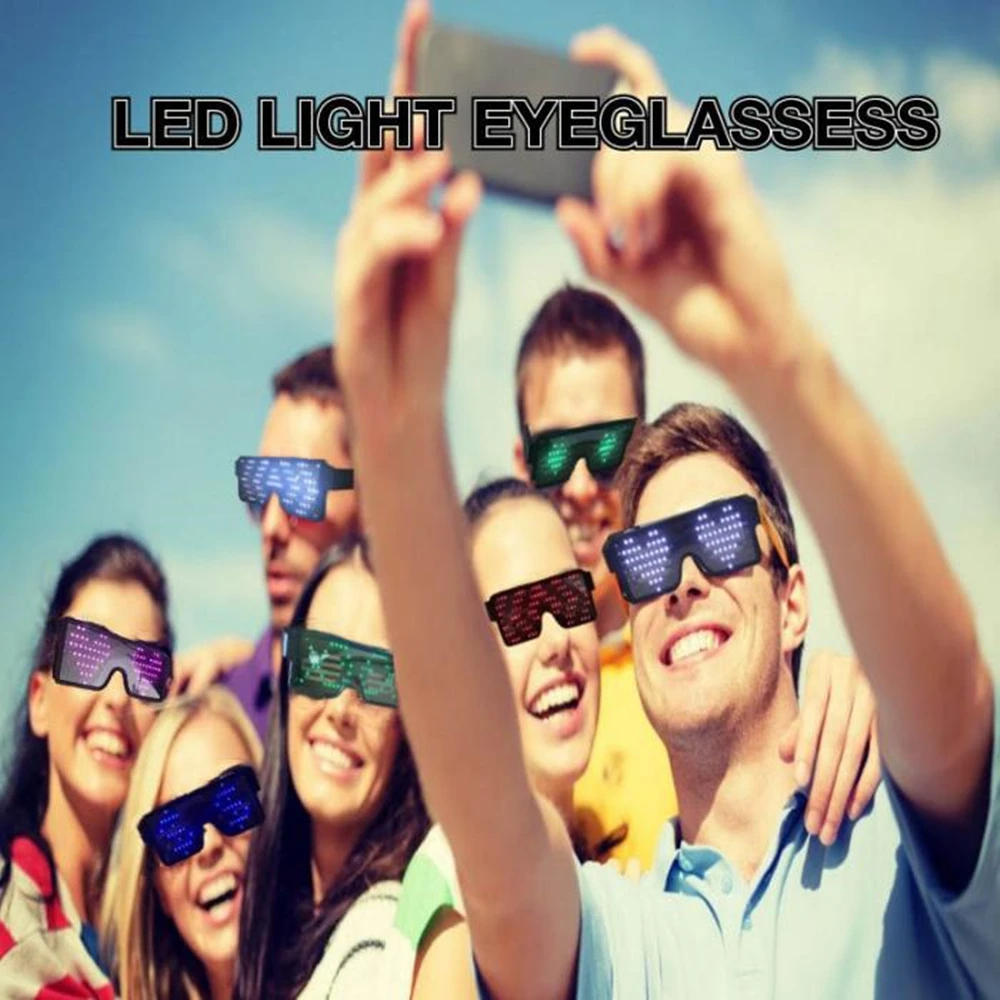 Светодиодный Очки растут вечерние пользу бокалы с подсветкой Дисплей узор 8 Узор