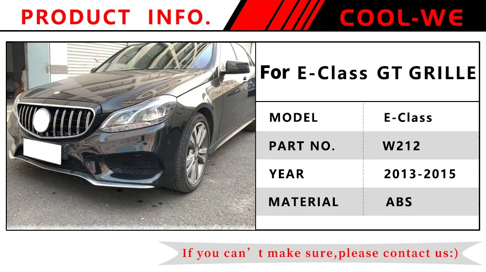 2013- для Mercedes для Benz W212 E класс GTR Гоночный гриль для E200 E250 E300 E350 E400 E500 E550