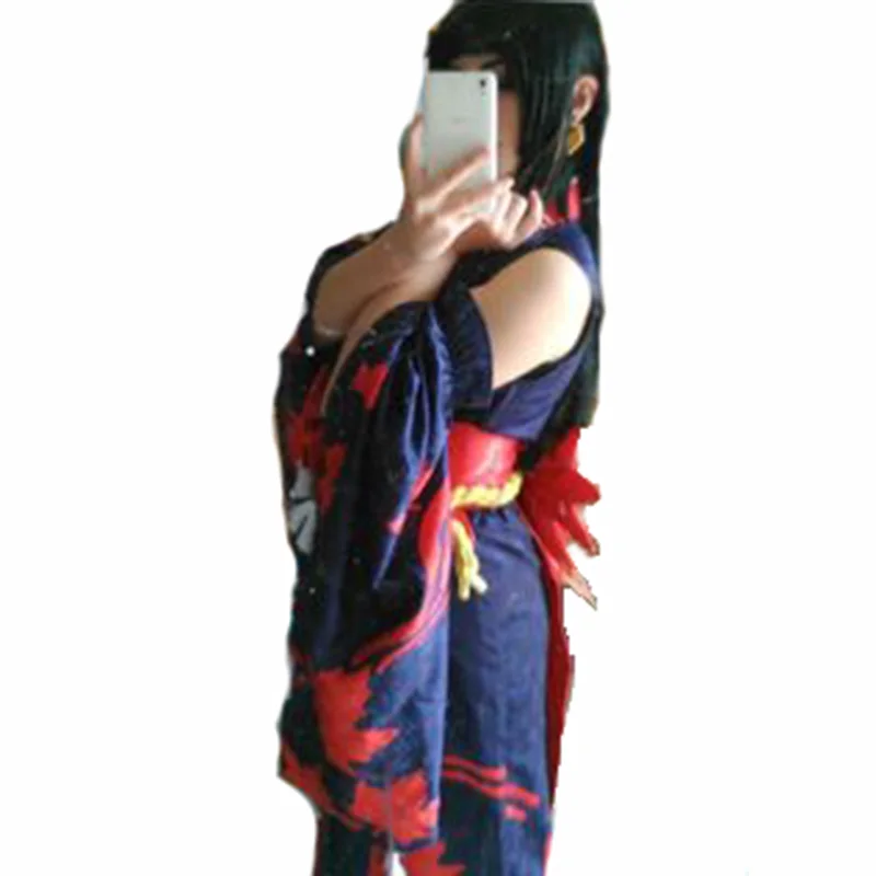 Kijo Momiji Косплей Onmyoji ЯПОНСКИЙ клен кимоно с листьями Косплей Костюм с аксессуарами для волос