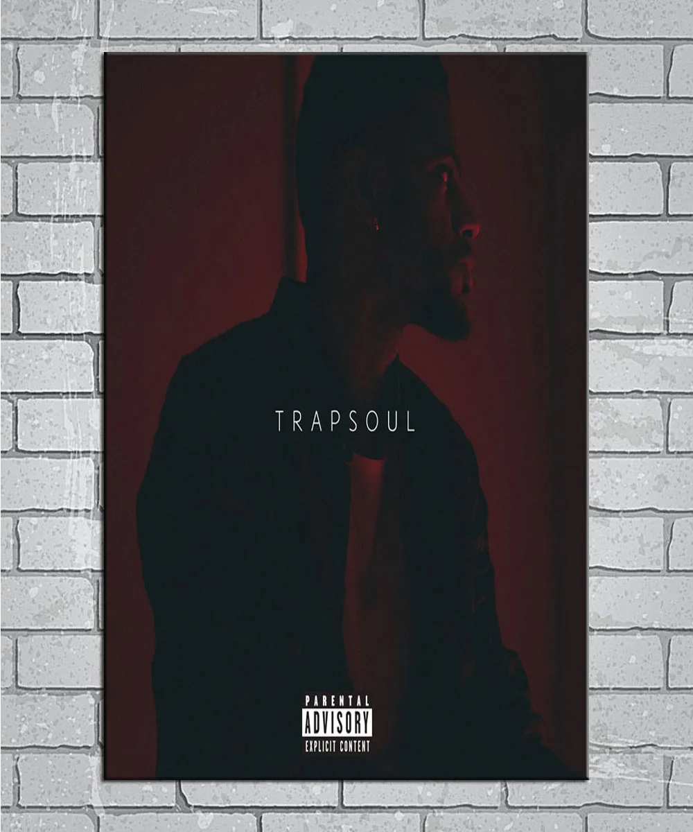 N1045 Trapsoul Bryson румпель альбом Обложка музыка Рэп певица светильник холст на заказ