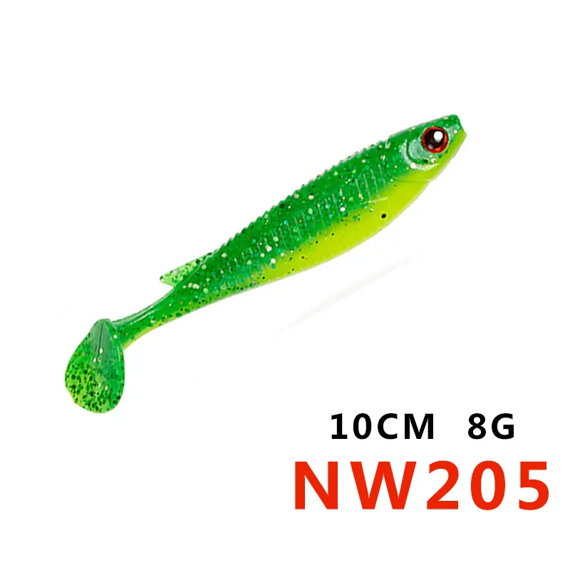 NW205 NOEBY Горячая 10 см Pesca искусственная Мягкая приманка силиконовая резина рыболовные снасти Grub искусственные рыболовные приманки S5485 - Цвет: NW205