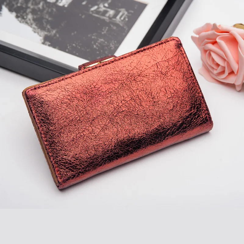 Яркий кошелек из натуральной кожи для женщин в стиле ретро|genuine leather women wallet|leather