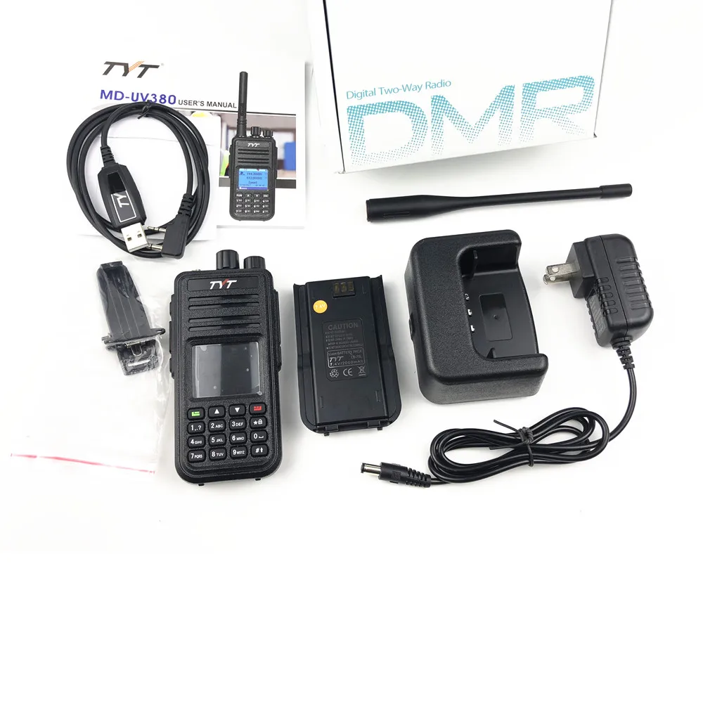Цифровой DMR Dual band двухстороннее радио MD UV 380 с 1000 Каналы трансивер иди и болтай Walkie