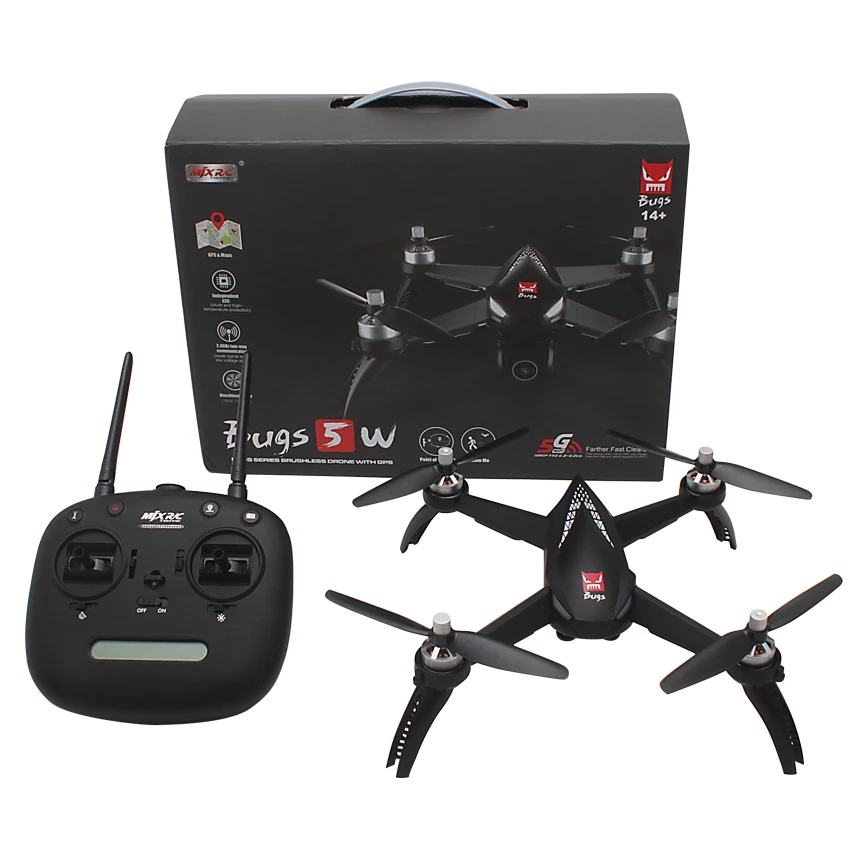 MJX Bugs 5W B5W gps бесщеточный Радиоуправляемый квадрокоптер с 5G 1080P Wifi FPV камерой HD авто