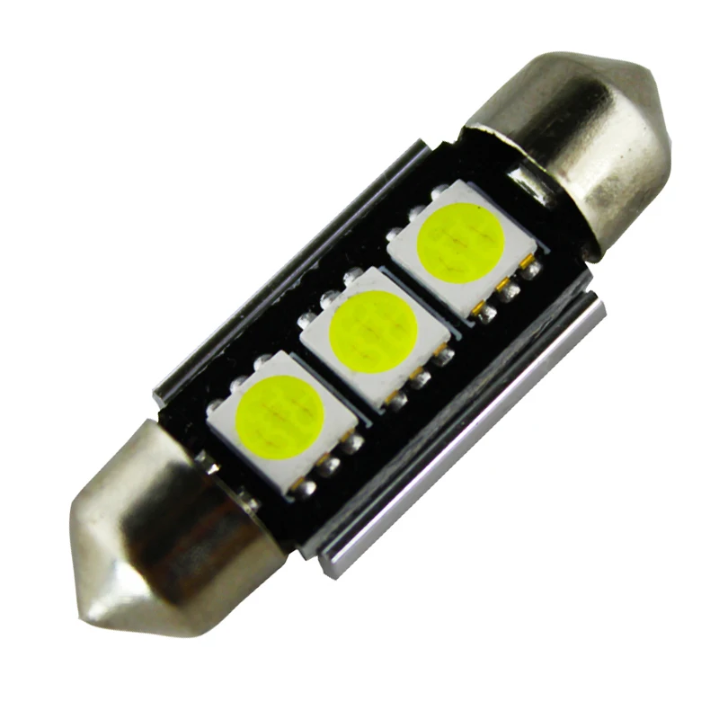 4 шт. 36 мм 3SMD 5050 светодиодные под шину CANBUS для автомобиля интерьер свет авто Купол