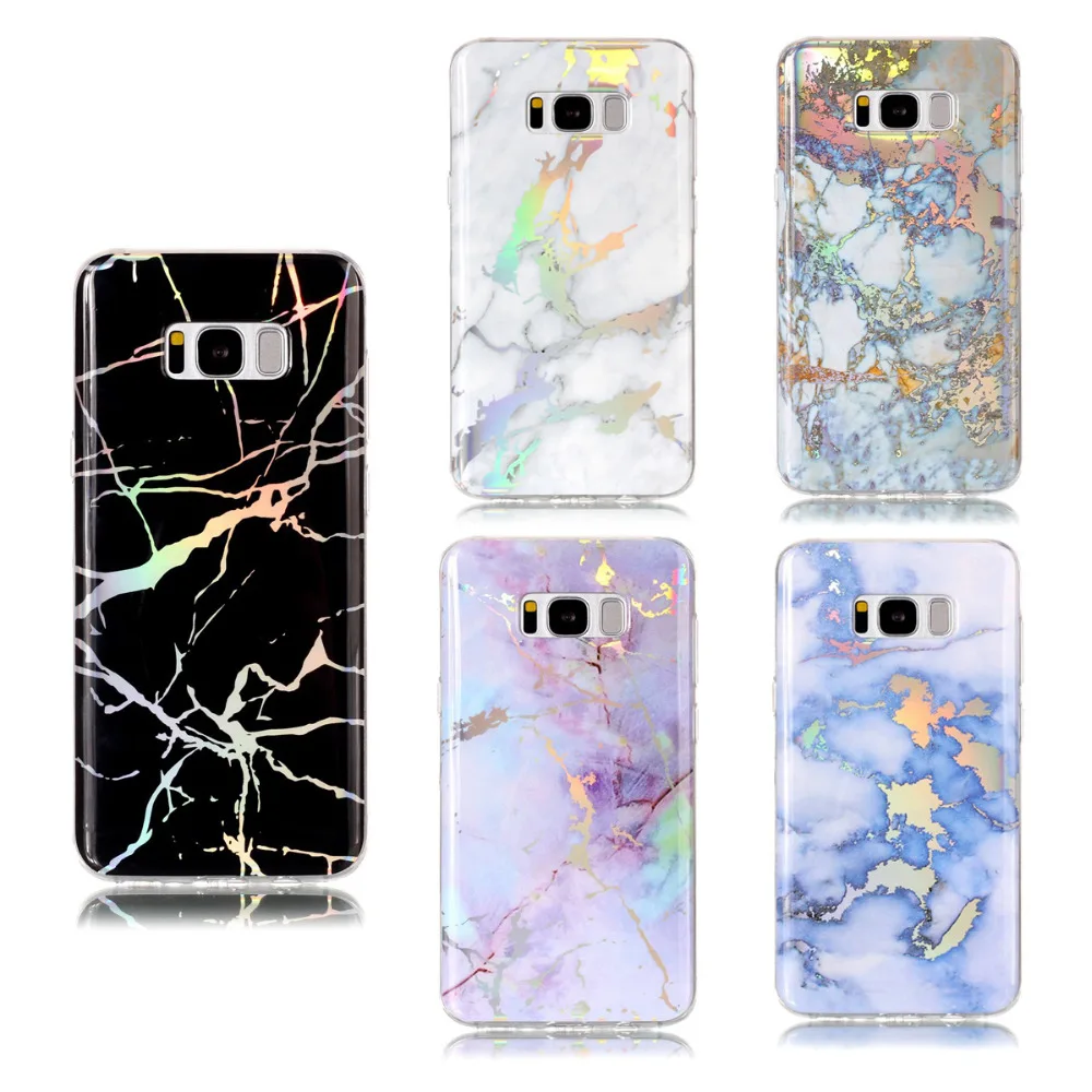 Кимвуд Телефон чехол для samsung Galaxy S6 край Силиконовые Мягкий Мрамор Coque Чехлы S7 S8 Plus