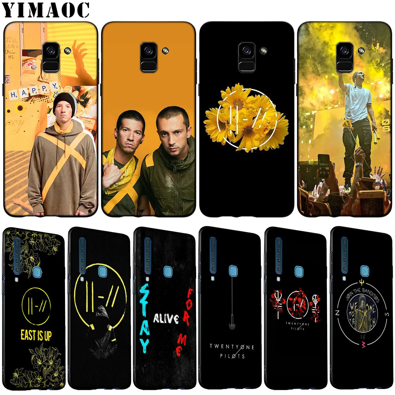 Мягкий силиконовый чехол YIMAOC Twenty one pilots pop для Samsung Galaxy A6 A9 A8 A7 2018 A3 A5 2016 2017 Note 9 8 10 Plus