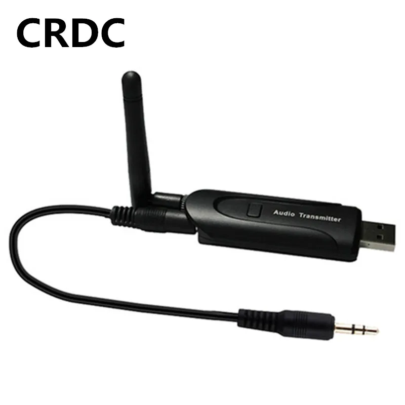 CRDC Bluetooth передатчик 4,1 для наушники для телевизора ПК 3,5 мм Aux Bluetooth адаптер беспроводной аудио музыка Bluetooth передатчик