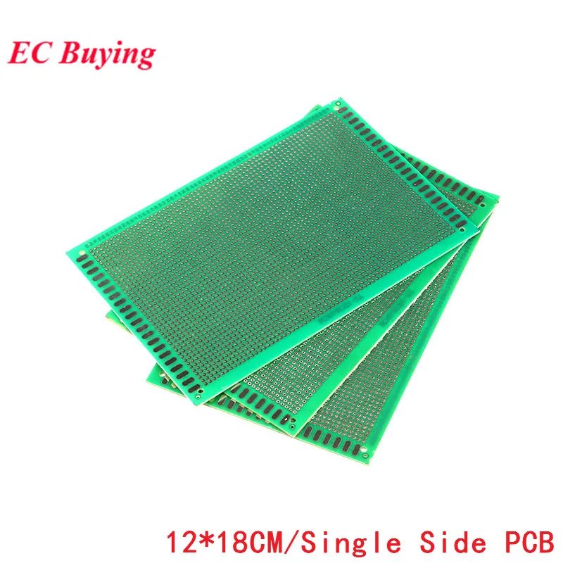 

12x18 cm 12*18cm Single Side Prototype 2.54mm PCB Breadboard Universal Experimental Bakelite Copper Plate Circuirt Board